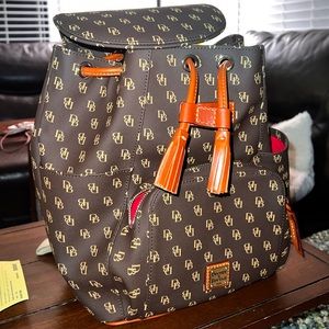 NWOT Dooney and Bourke Gretta Monogram Backpack. Only used once or twice. NEW!!!